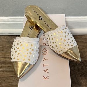 *SALE* *NEW* Katy Perry Metallic Star Print Mules